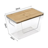 Wooden Lids Stackable Pantry Organizers