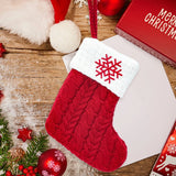 Snowflake Knitted Christmas Stockings