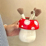 Mushroom Ceramic Pen Holder