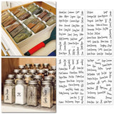 274 Clear Sticker Kit Spice Jar Labels