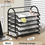 Tiered Mesh Desk Organizer