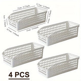4 Pieces Multifunctional Plastic Basket Set