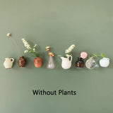 Cute Mini Ceramic Vase Fridge Magnets