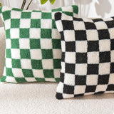 Checkered Throw Cushion Covers