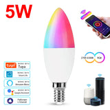 Smart Dimmable WiFi E14 RGB LED Bulb