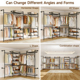 Expandable Industrial Pipe Closet Rack