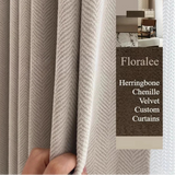 Thick Herringbone Chenille Drapes