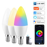 Smart Dimmable WiFi E14 RGB LED Bulb
