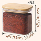 Rectangle Glass Storage Containers with Lids