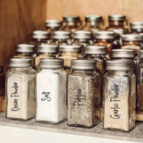 274 Clear Sticker Kit Spice Jar Labels