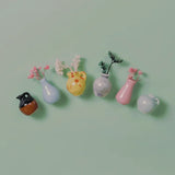 Cute Mini Ceramic Vase Fridge Magnets