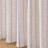 French Medieval Striped Linen Curtain