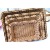 Rectangular Wicker Storage Box