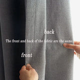 Full Blackout Linen Window Curtains