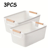 Mesh Basket with Wooden Handles