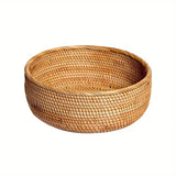 Hand Woven Round Rattan Wicker Basket 