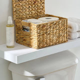 Natural Hyacinth Basket with Lid