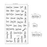 274 Clear Sticker Kit Spice Jar Labels