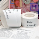 Removable Food Storage Labels