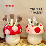 Mushroom Ceramic Pen Holder