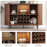 Multifunctional Bar Cabinet with Lights