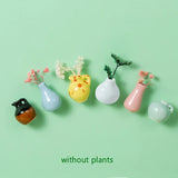 Cute Mini Ceramic Vase Fridge Magnets