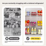 Clear Refrigerator Organizer Bins