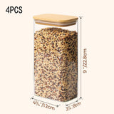 Rectangle Glass Storage Containers with Lids