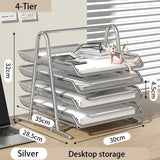 Tiered Mesh Desk Organizer