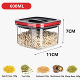 Rotating Cover Airtight Food Storage Jar