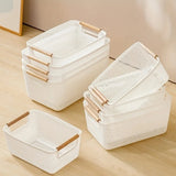 Mesh Basket with Wooden Handles