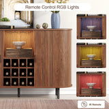 Multifunctional Bar Cabinet with Lights