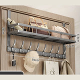 Over Door Metal Hook with Basket