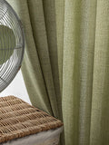 Matcha Green Cotton Linen Window Curtain