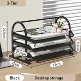 Tiered Mesh Desk Organizer