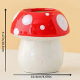 Mushroom Ceramic Pen Holder