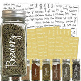 274 Clear Sticker Kit Spice Jar Labels