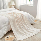 Nordic Grid Throw Blanket