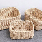 Natural Rattan Woven Organizer Basket