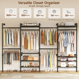 Expandable Industrial Pipe Closet Rack
