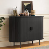 Sliding Door Console Sideboard Cabinet