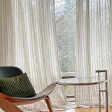 French Medieval Striped Linen Curtain