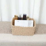 Natural Rattan Woven Organizer Basket