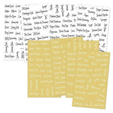 274 Clear Sticker Kit Spice Jar Labels