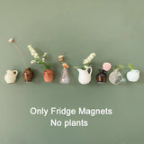 Cute Mini Ceramic Vase Fridge Magnets