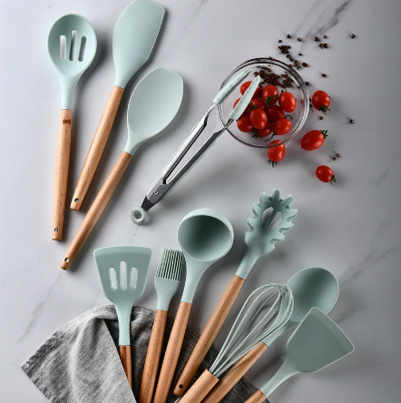 12 PCS SILICONE COOKING UTENSIL SET – That Organized Home