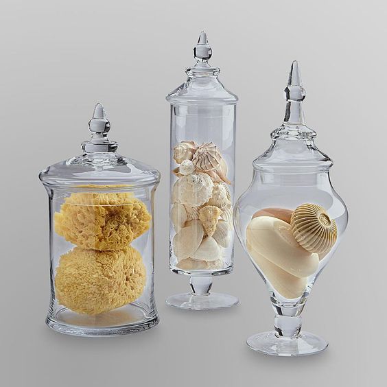 TRANSPARENT GLASS CANDY JAR WITH LID – That Organized Home