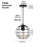 Black Industrial Wire Light Shade