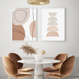 Abstract Beige Wall Art Canvas Prints