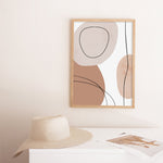 Abstract Beige Wall Art Canvas Prints